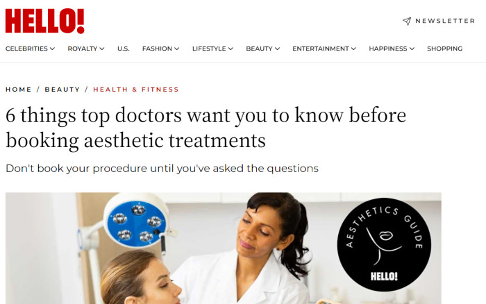 6 things top doctors want you to know before booking aesthetic treatments