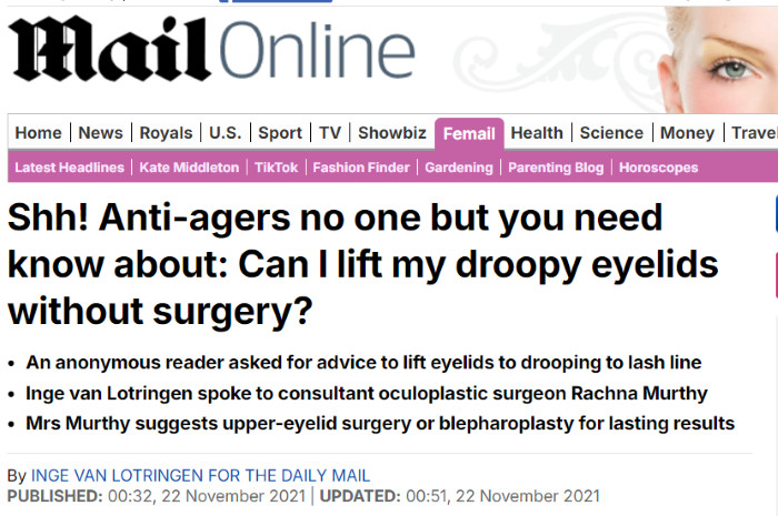 Anti-ageing no one but you need know about – Blepharoplasty