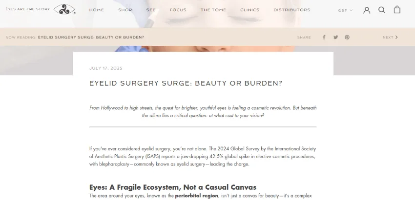 Eyelid Surgery Surge: Beauty or Burden?