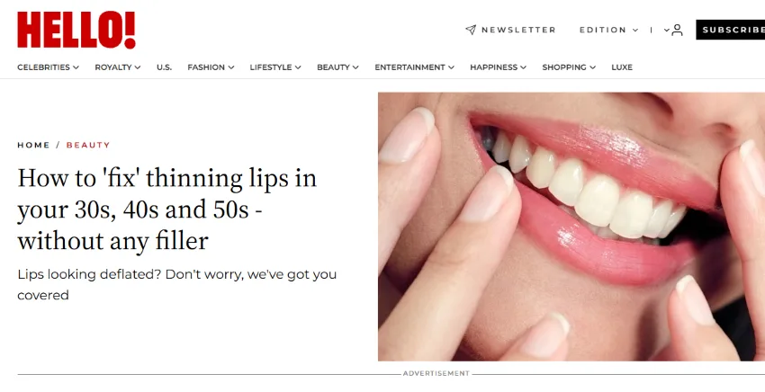 How to ‘fix’ thinning lips in your 30s, 40s and 50s – without any filler
