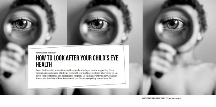 How To Look After Your Child’s Eye Health