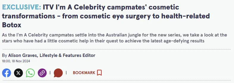 ITV I’m A Celebrity campmates’ cosmetic transformations