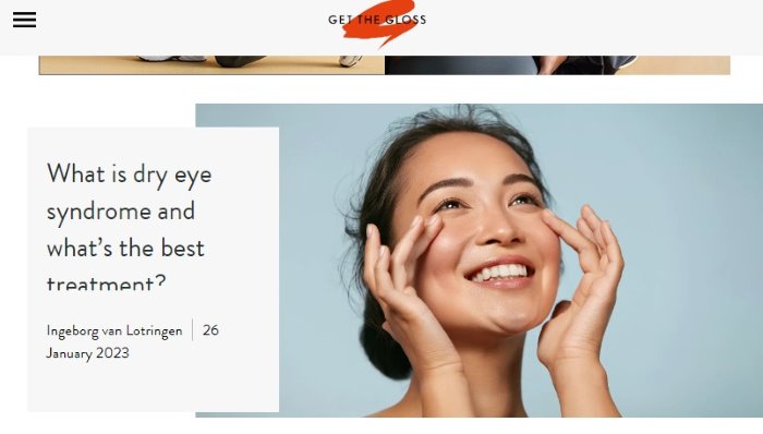 What is dry eye syndrome and what’s the best treatment?