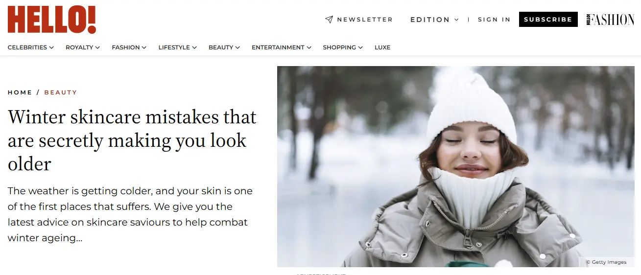 Winter skincare mistakes that are secretly making you look older